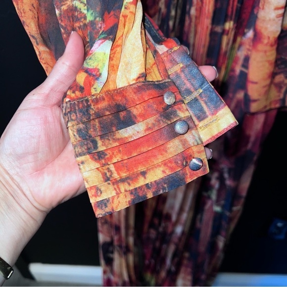 Latiste by Amy RUSTY ABSTRACT PRINT MAXI
DRESS Size:S NWT spring summer wedding - Picture 8 of 15